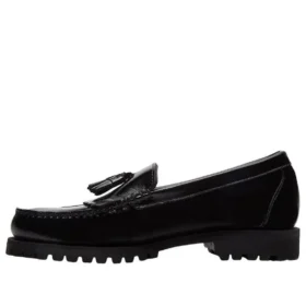 Mocasini autentici „Negru Full-Grain”