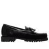 Mocasini autentici „Negru Full-Grain”