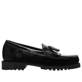 Mocasini autentici „Negru Full-Grain”