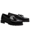 Mocasini autentici „Negru Full-Grain”