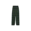 Pantaloni cu imprimeu în carouri „Verde măslin Albastru”
