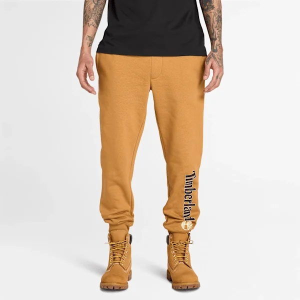 Pantaloni de trening pentru bărbați cu logo liniar – Cizme de Grâu Pantaloni de trening pentru bărbați cu logo liniar – Cizme de Grâu