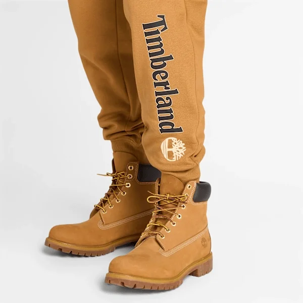 Pantaloni de trening pentru bărbați cu logo liniar – Cizme de Grâu Pantaloni de trening pentru bărbați cu logo liniar – Cizme de Grâu