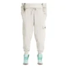 Pantaloni de trening vopsiți în tehnică mixtă „Alb”