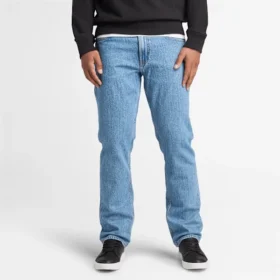 Pantaloni din denim cu croială dreaptă Sandown pentru bărbați
