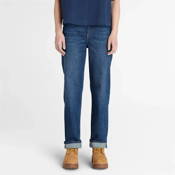 Pantaloni din denim Timberland® pentru femei, cu croială dreaptă Pantaloni din denim Timberland® pentru femei, cu croială dreaptă