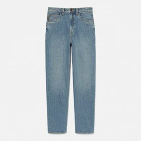 Pantaloni drepți din denim pentru femei