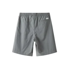 Pantaloni scurți cu logo pe buzunarul din spate „Grey”