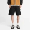 Pantaloni scurți de tip carpenter din pânză de bumbac spălată Pantaloni scurți de tip carpenter din pânză de bumbac spălată
