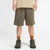 Pantaloni scurți de tâmplar din twill gros spălat „Olive Green”