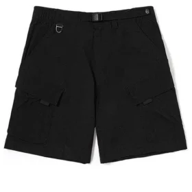 Pantaloni scurți elastici, cu uscare rapidă și rezistenți la vânt „Negru”