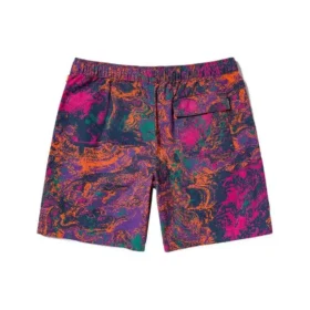 Pantaloni scurți țesuți cu imprimeu „Pink Multi”