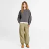 Pantaloni utilitari din bumbac și in pentru femei Pantaloni utilitari din bumbac și in pentru femei