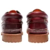 Pantofi autentici cu 3 ochiuri „Burgundy”