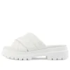 Papuci London Vibe „Alb Full Grain”