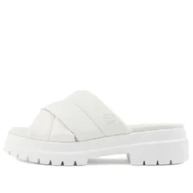 Papuci London Vibe „Alb Full Grain”