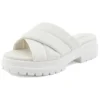Papuci London Vibe „Alb Full Grain”