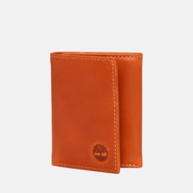 Portofel trifold pentru bărbați, din piele cerată
