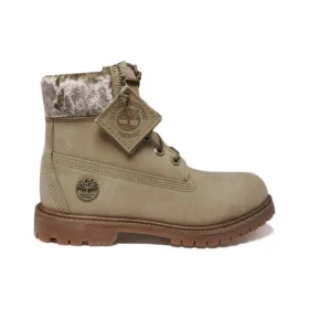 Premium Waterproof Boot de 6 inch „Beige Nubuck Velvet”