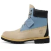 Premium Waterproof Boot de 6 inch „Light Beige Blue”