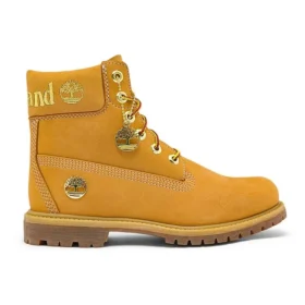 Premium Waterproof Boot de 6 inci „Grâu Nubuck cu logo auriu”