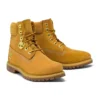 Premium Waterproof Boot de 6 inci „Grâu Nubuck cu logo auriu”