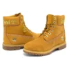 Premium Waterproof Boot de 6 inci „Grâu Nubuck cu logo auriu”