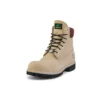 Premium Waterproof Boot de 6 inci „Nubuc bej cu guler burgund”