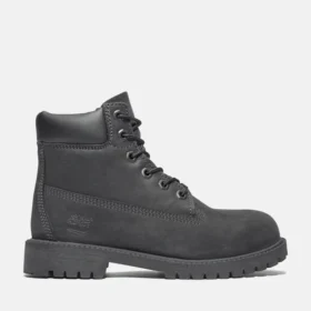 6-Inch Premium Waterproof Boot pentru juniori, de 15 cm – Nubuc negru