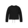 Pulover Creneck Bold Beginnings Mix Media „Negru”