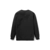 Pulover cu guler rotund și logo brodat Timberland, Negru