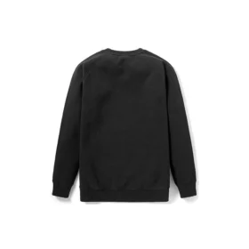 Pulover cu guler rotund și logo brodat Timberland, Negru