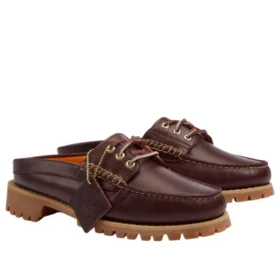 Saboți cu 3 ochiuri „Burgundy Full Grain”