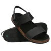 Sandale Amalfi Vibes cu 2 benzi „Negru”