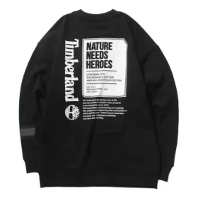 Timberland Back cu imprimeu logo mare, Negru