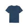 Timberland Casual cu guler rotund și imprimeu, mânecă scurtă, albastru
