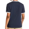 Timberland Casual cu guler rotund și imprimeu, mânecă scurtă, albastru