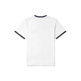 Timberland Casual cu guler rotund, imprimeu, mânecă scurtă, alb