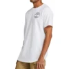 Timberland Casual cu guler rotund, imprimeu, mânecă scurtă, alb