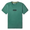 Timberland Casual cu guler rotund, imprimeu, pantaloni scurți, verde închis