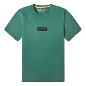 Timberland Casual cu guler rotund, imprimeu, pantaloni scurți, verde închis