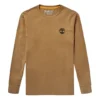 Timberland Casual cu imprimeu, guler rotund și mâneci lungi