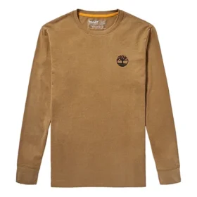 Timberland Casual cu imprimeu, guler rotund și mâneci lungi