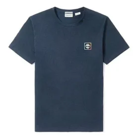 Timberland Casual cu mâneci scurte și guler rotund, albastru