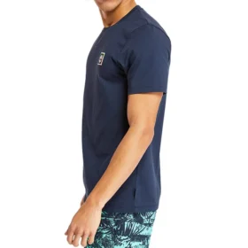 Timberland Casual cu mâneci scurte și guler rotund, albastru