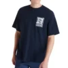 Timberland cu imprimeu logo, guler rotund, albastru