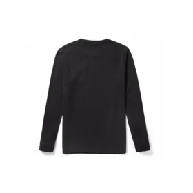 Timberland cu imprimeu logo, guler rotund, mâneci lungi, Negru