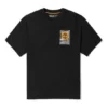Timberland cu imprimeu logo, guler rotund, Negru