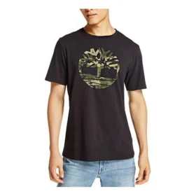 Timberland cu imprimeu, mânecă scurtă, Negru