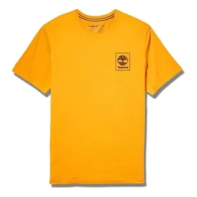 Timberland cu imprimeu pe spate, mânecă scurtă, portocaliu